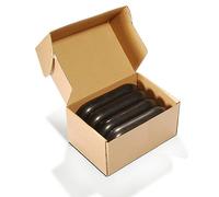 Master Massage XXX Extra Large Flat Ovular Basalt Massage Stone 4-Piece Pack