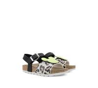Master Of Arts Kids Mickey leopard-print open toe sandals - Black 31-33-34-35