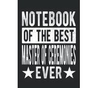 Master Of Ceremonies Notebook: Blanko notebook graph paper | 8.27" x 11.69" | 120 checkered pages | Softcover | Perfect for notes, texts, records etc.
