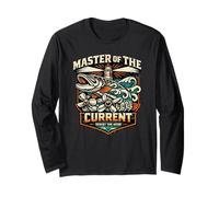 Master of Current Fishing Angler Hobby Long Sleeve T-Shirt