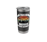 Master of Cyber Security Mastered It Cybersecurity Graduate Stainless Steel Insulated Tumbler