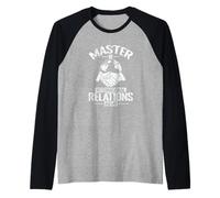 Master of International Relations Global Diplomacy Raglan Baseball Tee