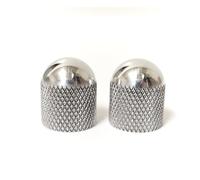 Master of Light Knurly Knob Set - Telecaster, Bass Guitar Knobs (Small Diamond Knurl, Aluminum, Polished) 2 Pack