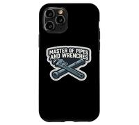 Master Of Pipes And Wrenches Funny Plumber Quote Saying Joke Case for iPhone 11 Pro