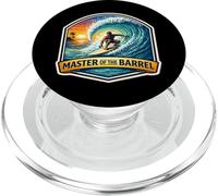 Master Of The Barrel Surfer Surfing Surfboard Quote Vintage PopSockets PopGrip for MagSafe