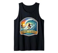 Master of The Barrel Surfer Surfing Surfboard Quote Vintage Tank Top