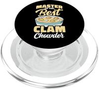 Master Of The Best Clam Chowder Cook Chef Recipe PopSockets PopGrip for MagSafe
