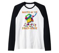 Master of The Brick-Verse Funny Brick Master Builder Dabbing Raglan Baseball Tee