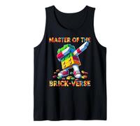 Master of The Brick-Verse Funny Brick Master Builder Dabbing Tank Top