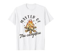 Master Of The Campfire Happy Camper Outdoor Camping Lover T-Shirt