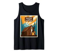 Master of the Campsite Vintage Retro Tent Mountain Poster Tank Top