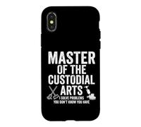 Master of the Custodial Arts Funny Janitor Solving Problems Case for iPhone X/XS