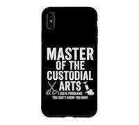 Master of the Custodial Arts Funny Janitor Solving Problems Case for iPhone XS Max
