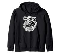 Master of the Flow Plumber Skeleton Funny Plumbing Gift Zip Hoodie
