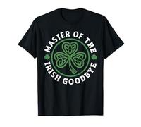 Master of The Irish Goodbye Celtic Knot Shamrock Distressed T-Shirt