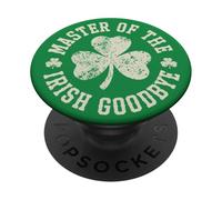 Master of the Irish Goodbye St Patricks Shamrock Party Gift PopSockets Adhesive PopGrip