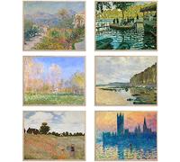 Master Painter Wall Art Decor Claude Monet Classical Oil Painting Canvas Prints Wall Art Exhibition Posters Famous Artist Decor Room Aesthetic Gallery Wall Decor(11"x14" UNFRAMED, Style G)