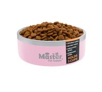 Master Pet Supply Stainless Steel Dog Bowls - 25 oz, Heavy Duty - Rose Quartz, Double Wall Extra-Thick Insulated, Non-Slip Pet Water Bowl for Dogs, Cats & Pets, Anti Rust Metal, Dish Washer Safe