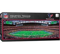 Master Pieces NFL Houston Texans Stadium Panoramic Jigsaw Puzzle, 1000 Pieces, Team Color, 13" x 39"