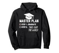 Master Plan Step 1 Graduate Step 2 Take Over The World Pullover Hoodie