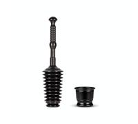 Master Plunger MP500-B3 Heavy Duty Bathroom Toilet Plunger Kit with Short Bucket. Equipped with Air Release Valve, Black