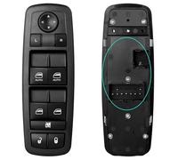 Master Power Window Control Switch for 2009-2012 Dodge Ram 1500 2500 3500 Pickup Crew Cab Quad 09 10 11 12 4602863AD 4602863AB, 3+9 PINS, Driver Side Door Lock Window Controller