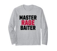 Master Rage Bater, Funny Slang Text Long Sleeve T-Shirt