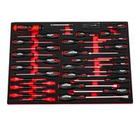 Master Screwdriver Set 65 PCE in EVA Foam Flat-Pozi-Phillips-Pound Through BOXO