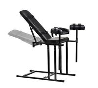 Master Series Adjustable Bondage Chair: BDSM Sex Bench with Restraint