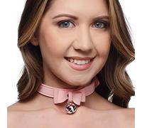 Master Series Collar with Cat Bell-Ag456 Pink One Size