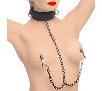 Master Series - Collared Temptress - Collar Nipple Clamps - erotic - P2222z