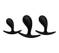 Dark Droplets 3 Piece Curved Anal Trainer Set