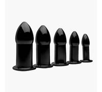 Master Series Expansion Anal Dilator 5 piece Set | Beginners Butt Plug Kit Black
