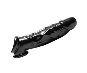 Master Series Fk Tool Penis Sheath Ball Stretcher Black Cock Enhancement Sleeve