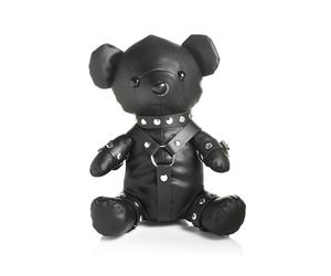 Master Series Goth Bear for Beginners, Men, Women, & Couples. Novelty Gift and Cuddly Toy. Premium materials. Vegan leather, Nickel-free metal. 1 Piece, Black.