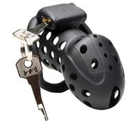 Master Series Lock Down - ventilated penis cage (black)