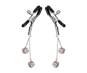 Master Series Ornament Adjustable Nipple Clamps with Jewel Accents