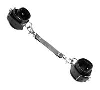 Master Series PU Leather Lined Wrist Cuffs Black