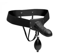 Master Series Pumper Inflatable Hollow Strap-On Dildo Harness Strap On Anal