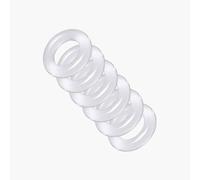 MASTER SERIES Ring Master Custom Ball Stretcher Kit Clear | 6 Pack Cock Ring