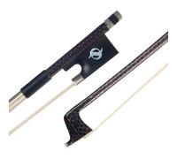 Master Silver Silk Braided Carbon Fiber Bow Round Stick 4/4 Violin/Fiddle Bow