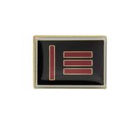 Master Slave Sexuality Flag Rectangle Metal Enamel Pin Badge - BDSM Identity Lapel Brooch 2 x 1.5 cm - Kink, Power Exchange, and Pride Symbol