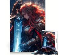 Master Sword Maiden Jigsaw Puzzles for Adults 1000 Piece Brain Agility Restful Game Happy Challenge Night Game (50x75cm)