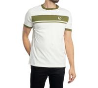 Men's Sergio Tacchini Master T-shirt Gardenia/Olive - Green - Size: 38