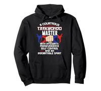 Master Taekwondo Gift 5 Tenets Oath Belt Level Pullover Hoodie