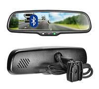 Master Tailgaters OEM BLUETOOTH Rear View Mirror with 4.3" Auto Adjusting Brightness LCD - Universal Fit, Hands Free Calling w/built in Speaker & Microphone