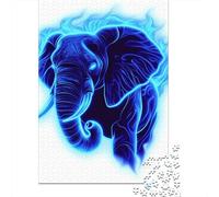 Master The Art of Puzzle Solving with Elephant - 1000 Piece Wooden Jigsaw for Adults - Stimulate Your Mind in Fun Ways