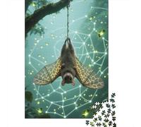 Master The Art of Puzzle Solving with Flying Squirrel - 1000 Piece Wooden Jigsaw for Adults - Stimulate Your Mind in Fun Ways