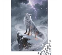 Master The Art of Puzzle Solving with Fox - 1000 Piece Wooden Jigsaw for Adults - Stimulate Your Mind in Fun Ways