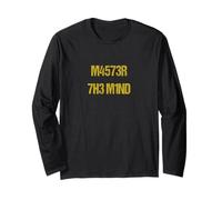 Master the Mind Nerdy Hacker Style Long Sleeve T-Shirt